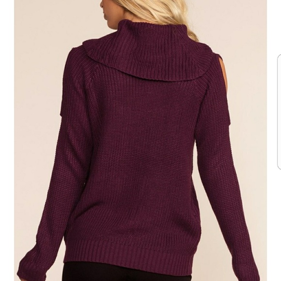 BARDOT Plum Knit Sweater - Picture 6 of 7